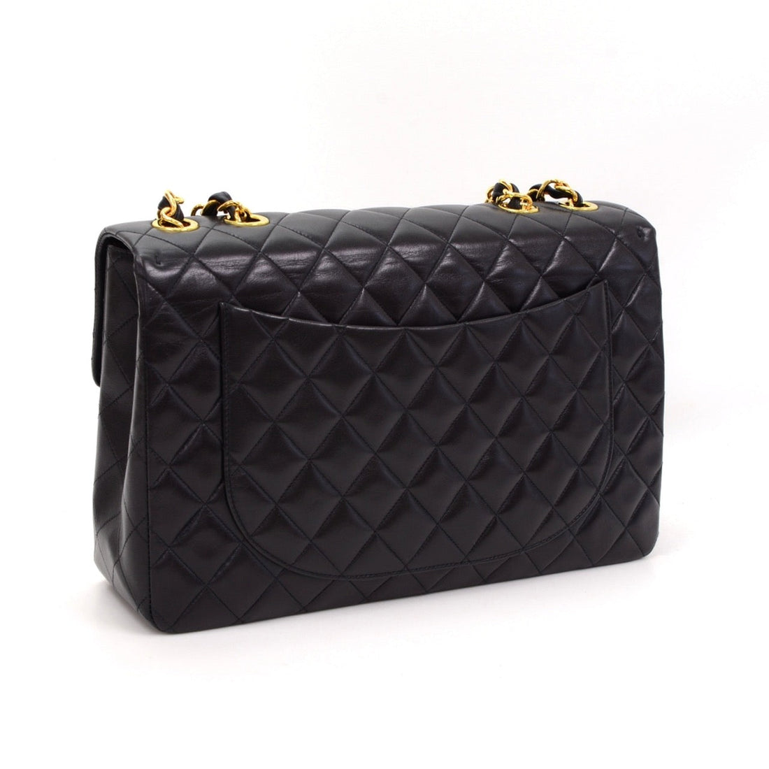 Chanel Quilted Lambskin Leather Maxi Bag