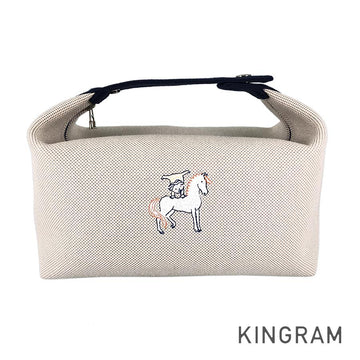 HERMES Brid A Black Cabrio GM Pouch