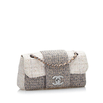 Chanel CC Tweed Single Flap Bag