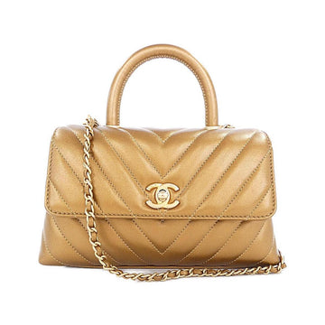 Chanel Top handle Gold bag