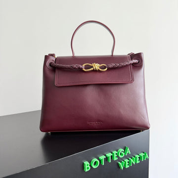 MEDIUM CIAO CIAO 34 IN BURGUNDY CALFSKIN by House Of Sarah