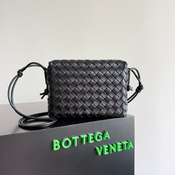 MINI LOOP CAMERA BAG 22 IN BLACK CALFSKIN House Of Sarah Bags