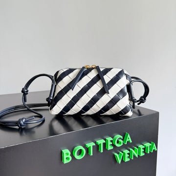 BOTTEGA VENETA 25S CONCERT POUCH 18 IN ZEBRA PATTERN CALFSKIN GOLD HARDWARE House Of Sarah