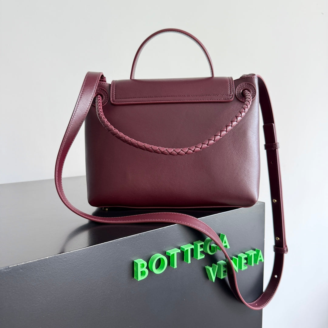 BOTTEGA VENETA 25S MEDIUM CIAO CIAO BAG 26 IN BURGUNDY CALFSKIN House Of Sarah Bags