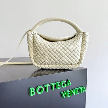 BOTTEGA VENETA 25S COHouse Of SarahLE TOP HANDLE BAG 23 IN IVORY CALFSKIN