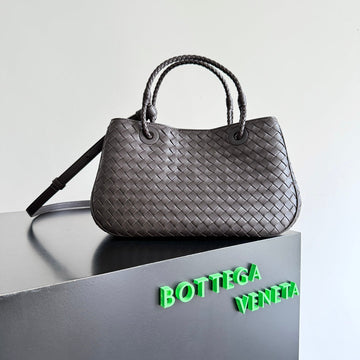 BOTTEGA VENETA 25S BASKET BAG 31 IN DARK BROWN CALFSKIN GOLD HARDWARE House Of Sarah