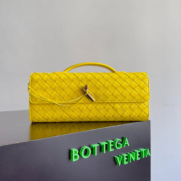 BOTTEGA VENETA 25S LONG CLUTCH ANDIAMO 31 IN LEMON YELLOW CALFSKIN House Of Sarah