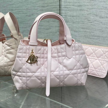 ALWAYS MINI 23 BAG IN LIGHT PINK MACROCANNAGE CALFSKIN House Of Sarah Bags