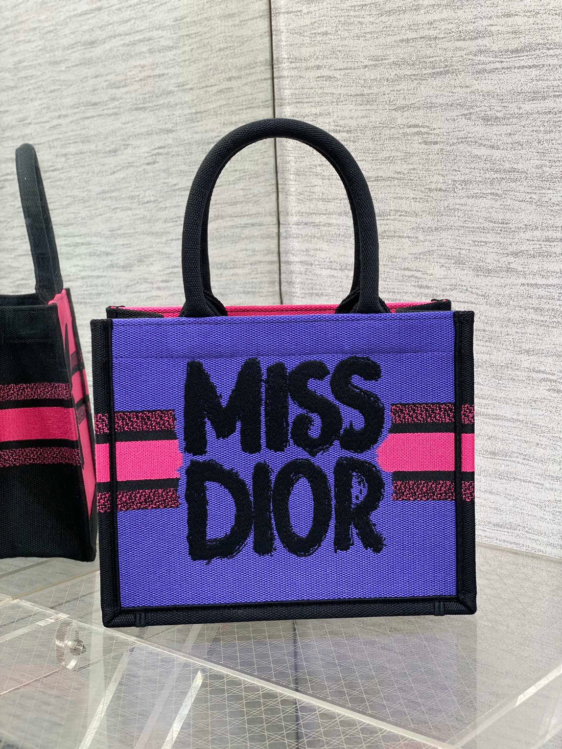 BOOK TOTE 26 CM IN COLORFUL CANVAS 226509 House Of Sarah
