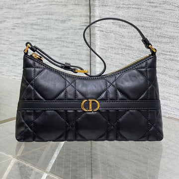MISS CARO CIGALE MINI 18 BAG BLACK MACROCANNAGE LAMBSKIN House Of Sarah