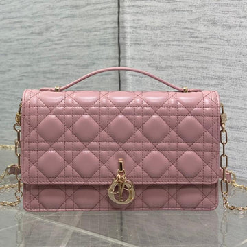 MINI BAG 24 IN ROSE PINK PATENT CANNAGE CALFSKIN House Of Sarah