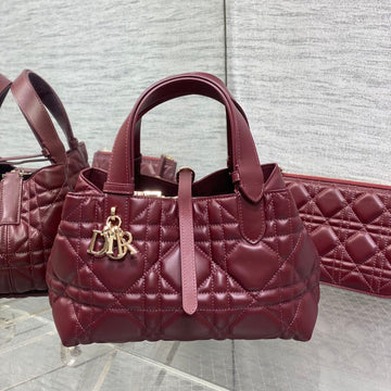 ALWAYS MINI 23 BAG IN BURGUNDY RED MACROCANNAGE CALFSKIN House Of Sarah
