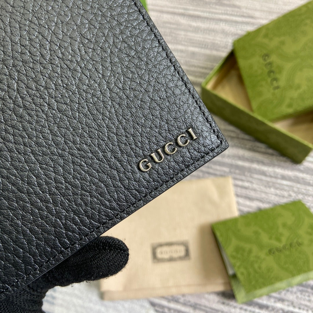 BIFOLD WALLET 11 IN BLACK CALFSKIN House Of Sarah Bags