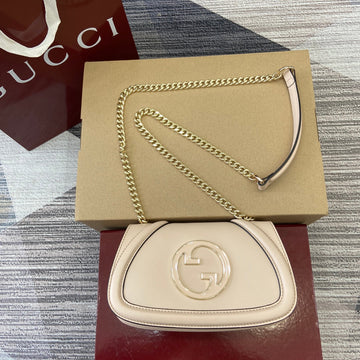 BLONDIE MINI SHOULDER BAG 21 IN BEIGE CALFSKIN GOLD HARDWARE House Of Sarah