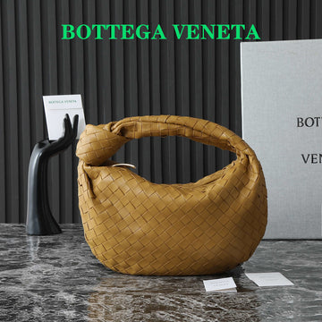 BOTTEGA VENETA 25S MINI JODIE 36 IN WARM BRONZE CALFSKIN GOLD HARDWARE by House Of Sarah