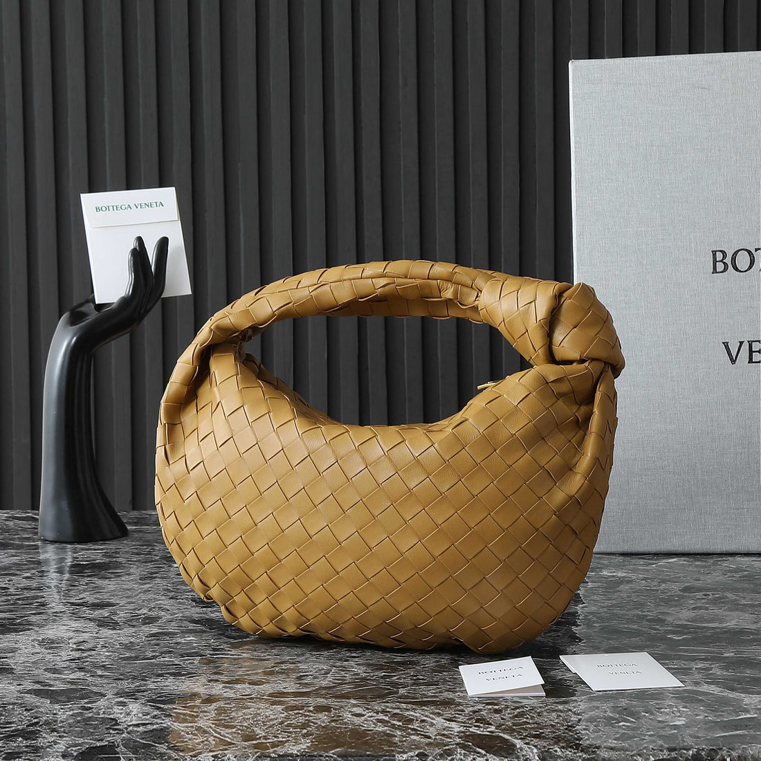BOTTEGA VENETA 25S MINI JODIE 36 IN WARM BRONZE CALFSKIN GOLD HARDWARE House Of Sarah Bags