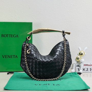 SARDINE 33 WITH CHAIN IN BLACK LAMBSKIN House Of Sarah Bags
