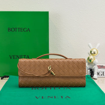 BV Long Clutch Andiamo 31 Tan Leather Ghw House Of Sarah Bags