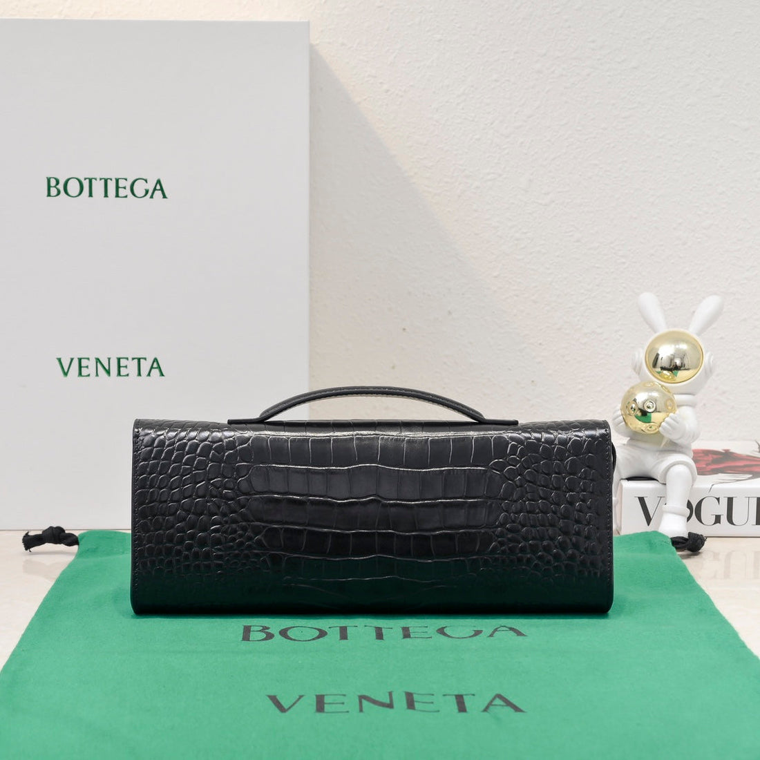 BV Long Clutch Andiamo 31 Black Crocodile Calfskin Ghw House Of Sarah