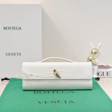 BV Long Clutch Andiamo 31 White Crocodile Calfskin Ghw House Of Sarah Bags