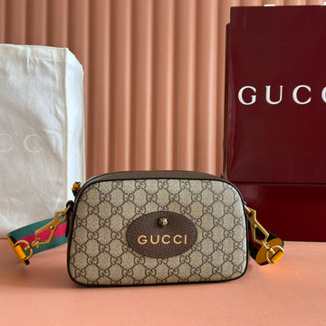 GUCCI NEO GG SUPREME TIGER HEAD CROSSBODY BAG 24 IN CANVAS House Of Sarah