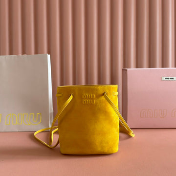 MINI TOTE BAG 17 MUSTARD YELLOW IN NAPPA CALFSKIN House Of Sarah