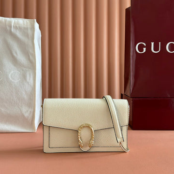 GUCCI 25S DIONYSUS WALLET ON CHAIN 20 IN IVORY CALFSKIN House Of Sarah