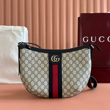 GG 25S EPILOGUE BAG 30 IN BEIGE AND BLACK CALFSKIN by House Of Sarah