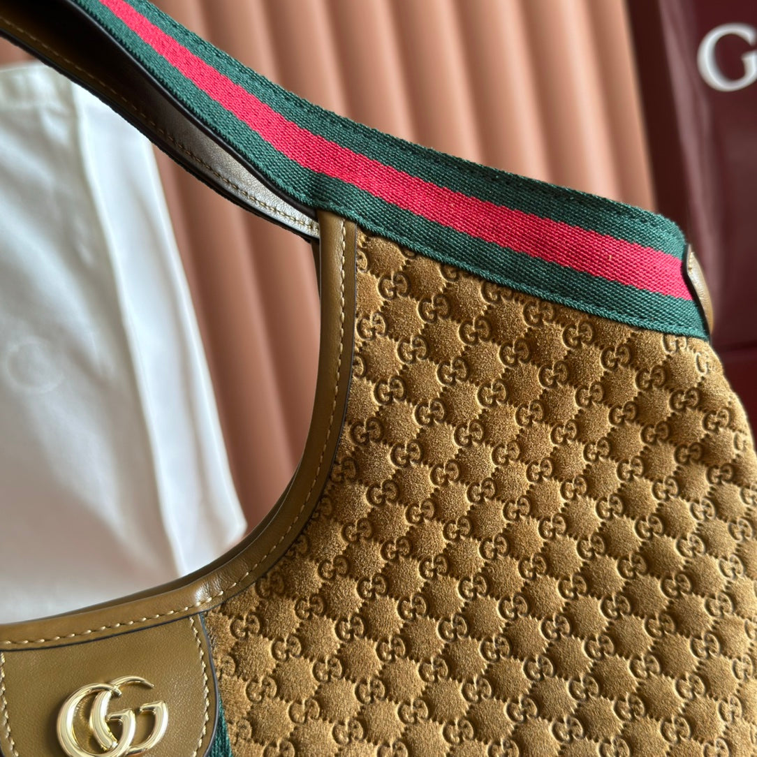 GUCCI 25S GIGLIO LARGE TOTE BAG 25 CM IN BROWN CANVAS House Of Sarah