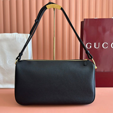 GUCCI 26S SHOULDER BAG 38 IN BLACK CALFSKIN House Of Sarah Bags