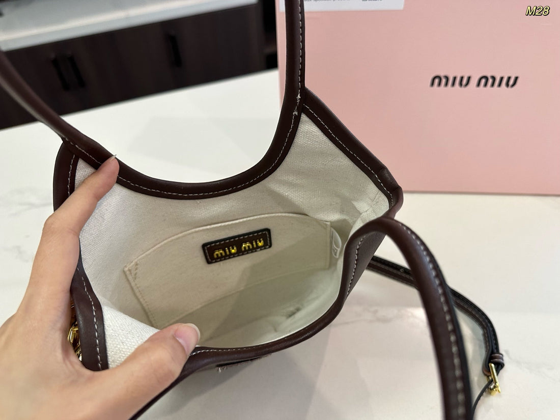 IVY MINI TOTE BAG 20 IN BROWN CALFSKIN House Of Sarah Bags