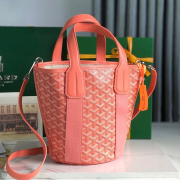 SMALL BELHARRA 24 IN PINK GOYARDINE CANVAS AND LAMBSKIN House Of Sarah