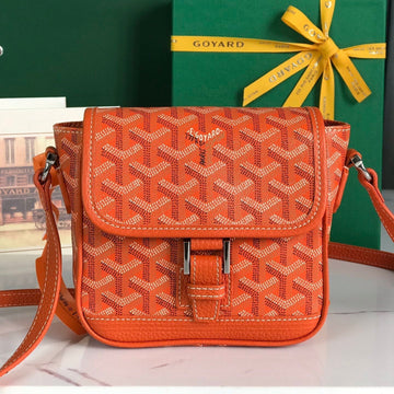GRAND BLEU 16 IN ORANGE GOYARDINE CANVAS AND LAMBSKIN House Of Sarah