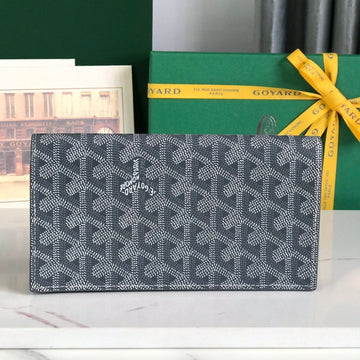 RICHELIEU WALLET 19 IN GRAY GOYARDINE CANVAS House Of Sarah Bags
