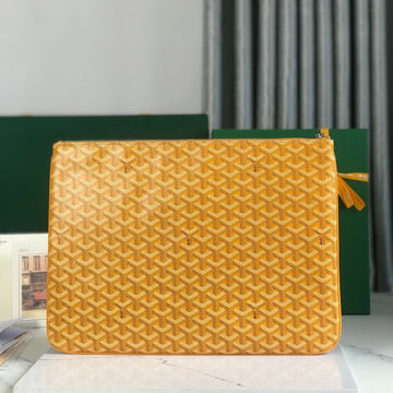 SÉNAT MGM POUCH 40 IN YELLOW GOYARDINE CANVAS House Of Sarah