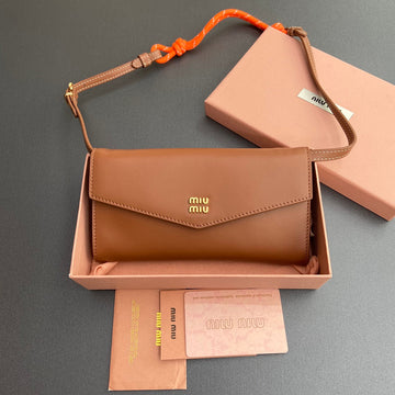 MICRO BAG 19 IN BRONZE BROWN SMOOTH CALFSKIN House Of Sarah