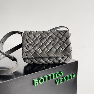 BV Small Rumple Messenger 21 Grey Lambskin Shw by House Of Sarah