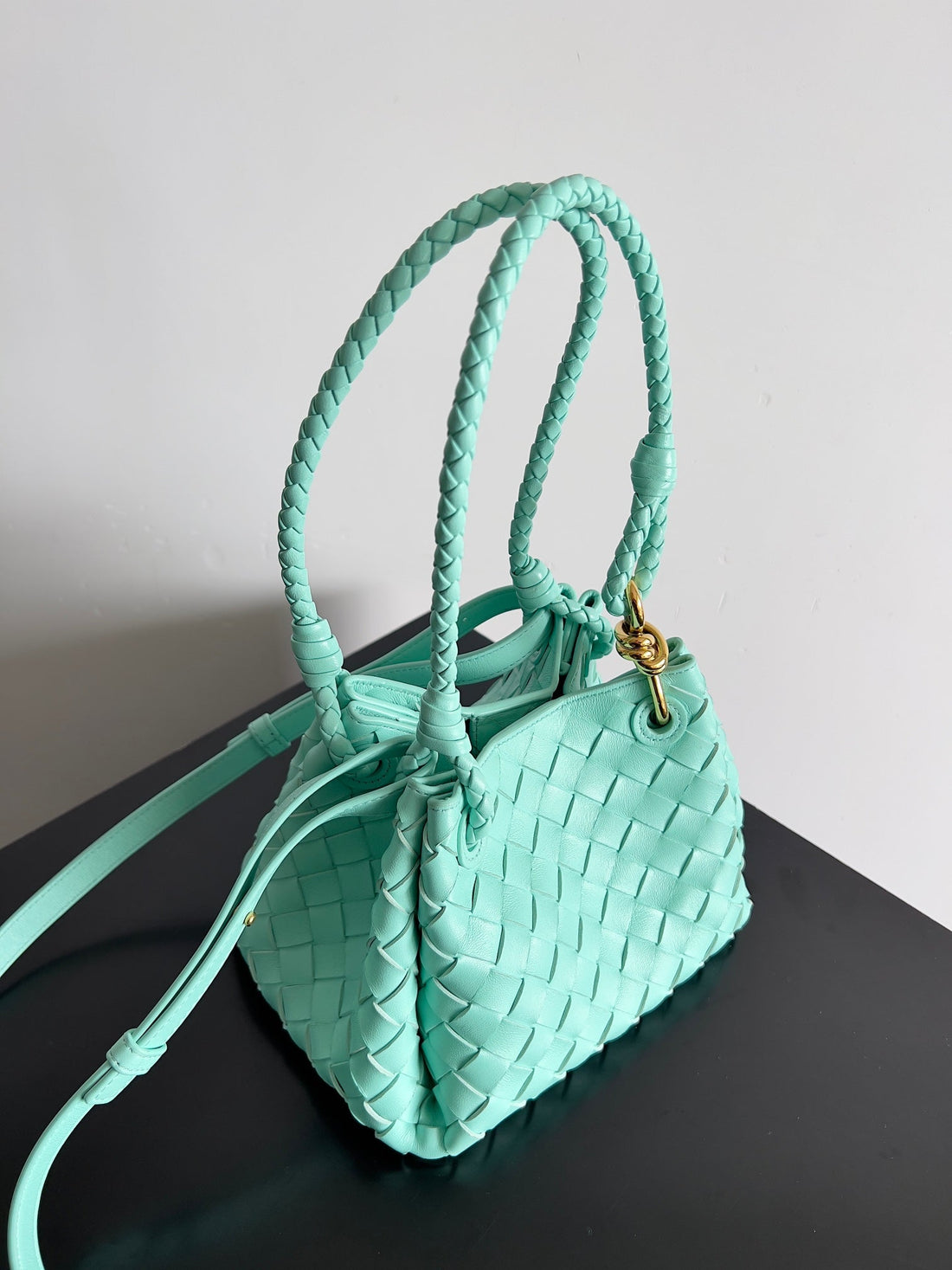 BV Small Parachute 21 Green Oasis Lambskin Ghw House Of Sarah Bags