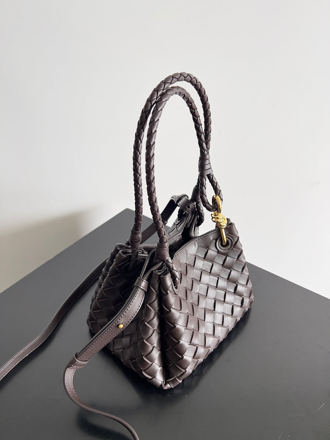 BV Small Parachute 21 Chocolate Lambskin Ghw by House Of Sarah