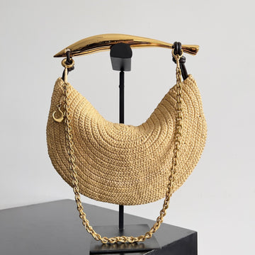 SARDINE CHAIN 33 IN NATURAL RAFFIA House Of Sarah