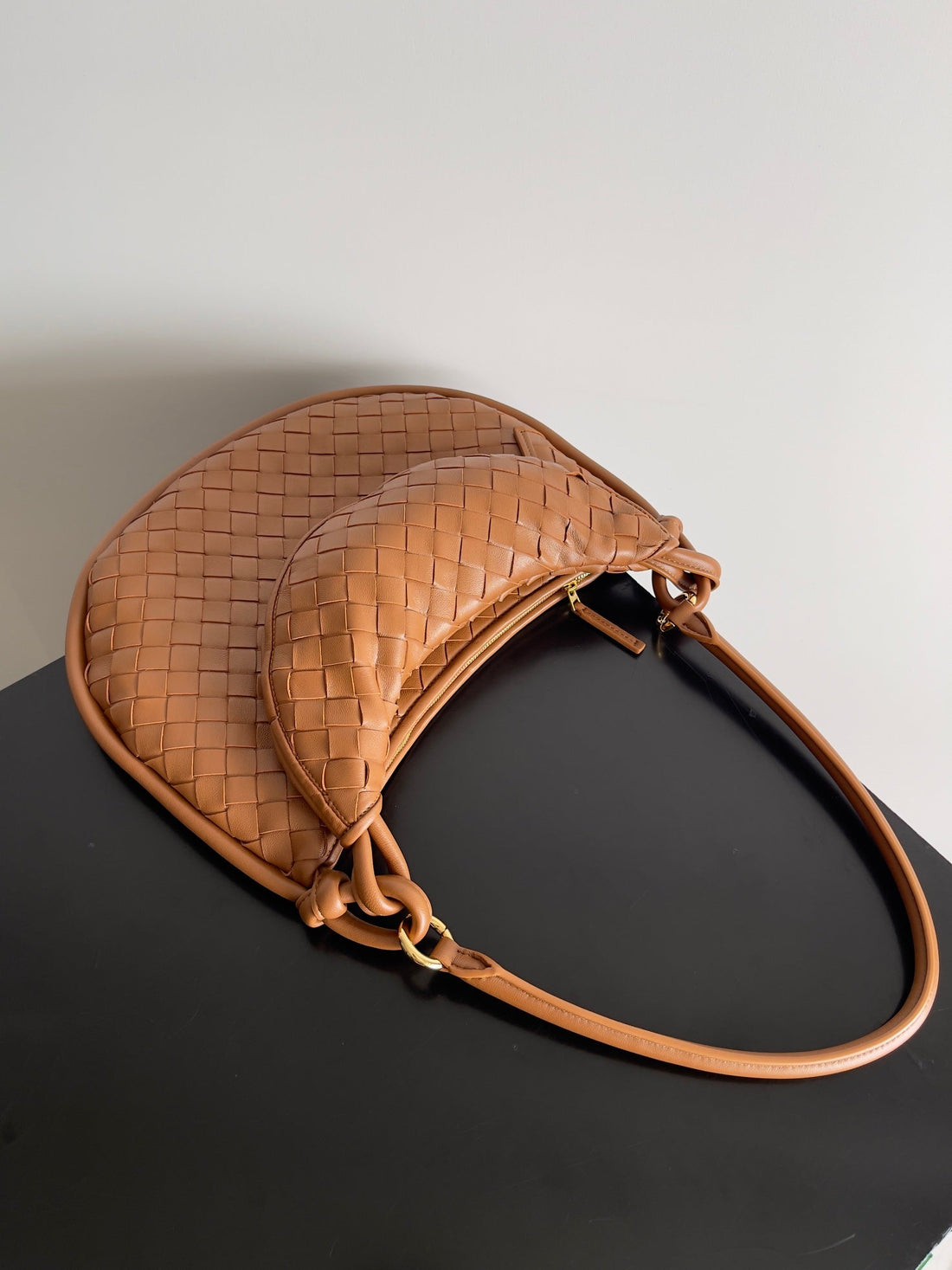 MEDIUM GEMELLI SHOULDER BAG 36 IN BROWN LAMBSKIN House Of Sarah