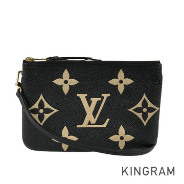 LOUIS VUITTON Monogram Empreinte Bicolor Pochette Double Zip M80787 Shoulder bag