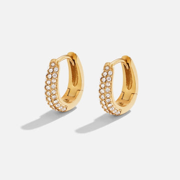 Lily Crystal Hoop Earrings