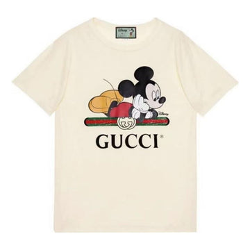 (WMNS) GUCCI x Disney Mickey Mo  Logo Short Sleeve 492347-XJB7W-9756