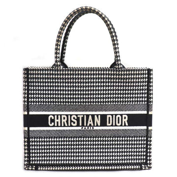 Dior Book Tote Houndstooth Canvas Tote Bag