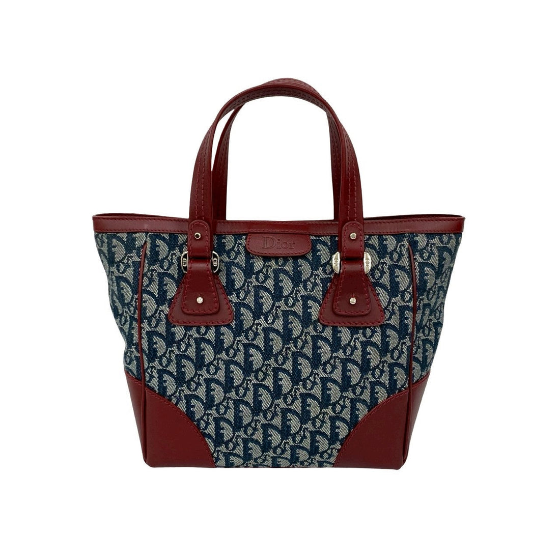 Christian Dior Trotter Canvas Leather Handbag