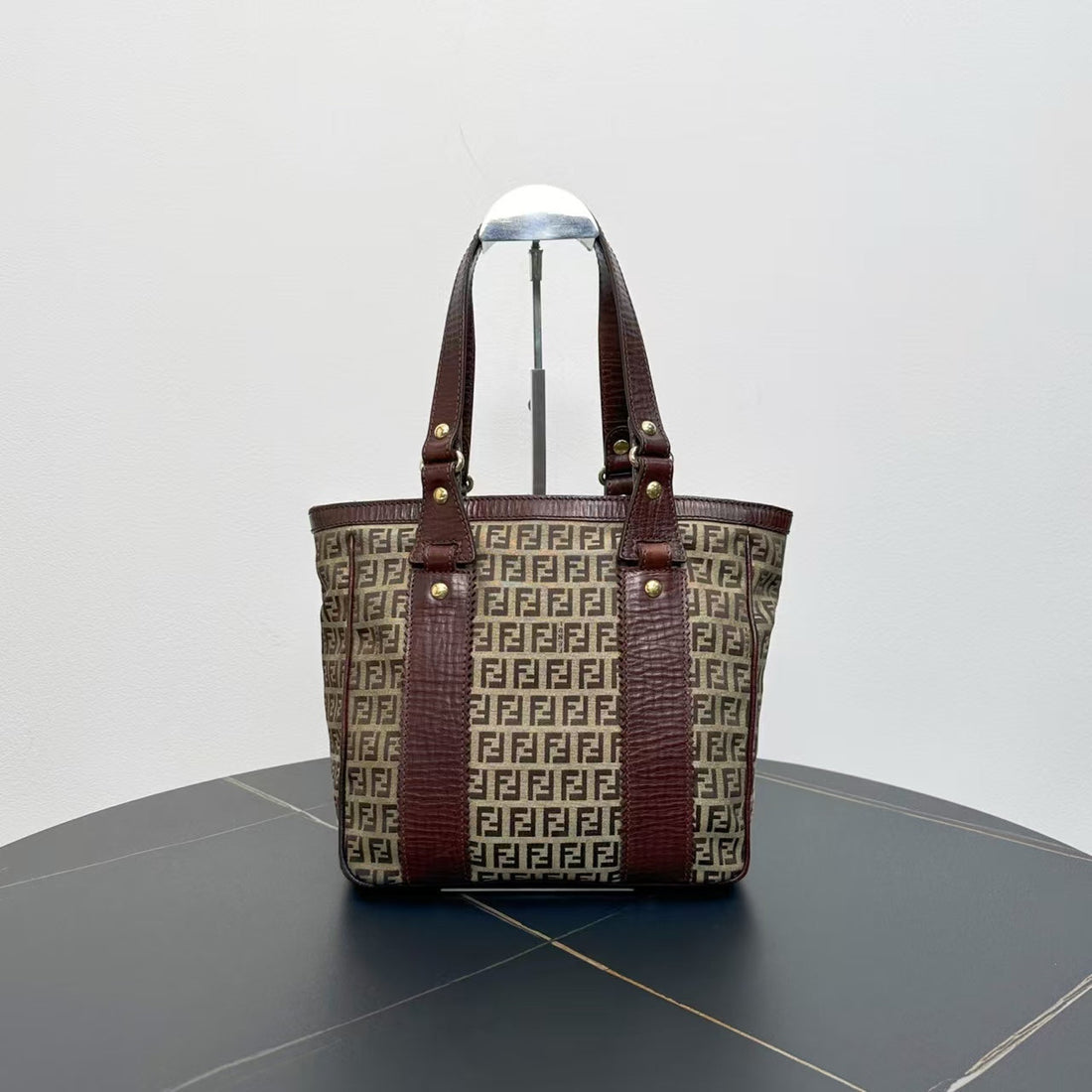 Fendi   Zucca Canvas Brown Tote Bag