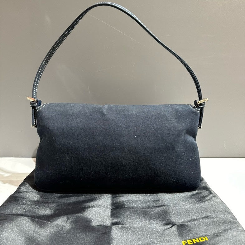 ?? Price Drop  Fendi Hobo Bag Black Suede   Designer Handbag