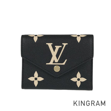 LOUIS VUITTON Monogram Empreinte Portefeiulle Victorine By color Tri-fold wallet