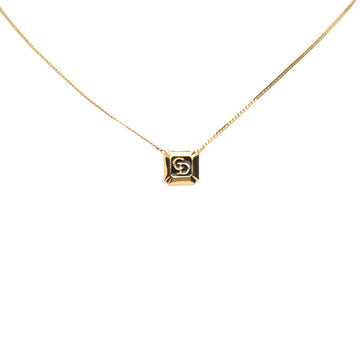 Dior CD Logo Square Necklace